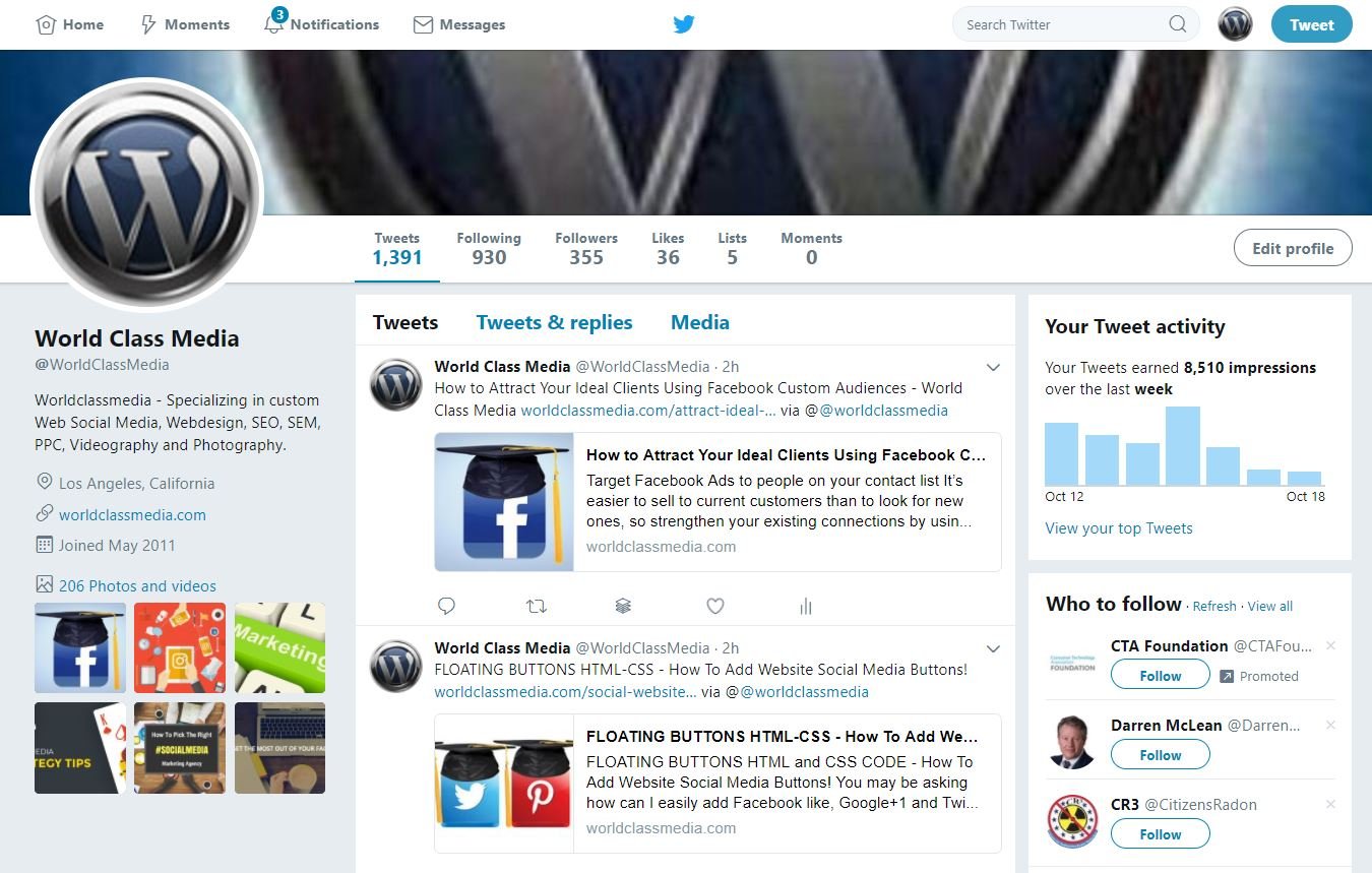 World Class Media Twitter