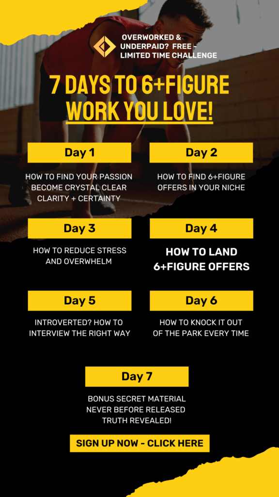 7 Day Challenge - How To Land 6-Figure Offers in 90 Days!