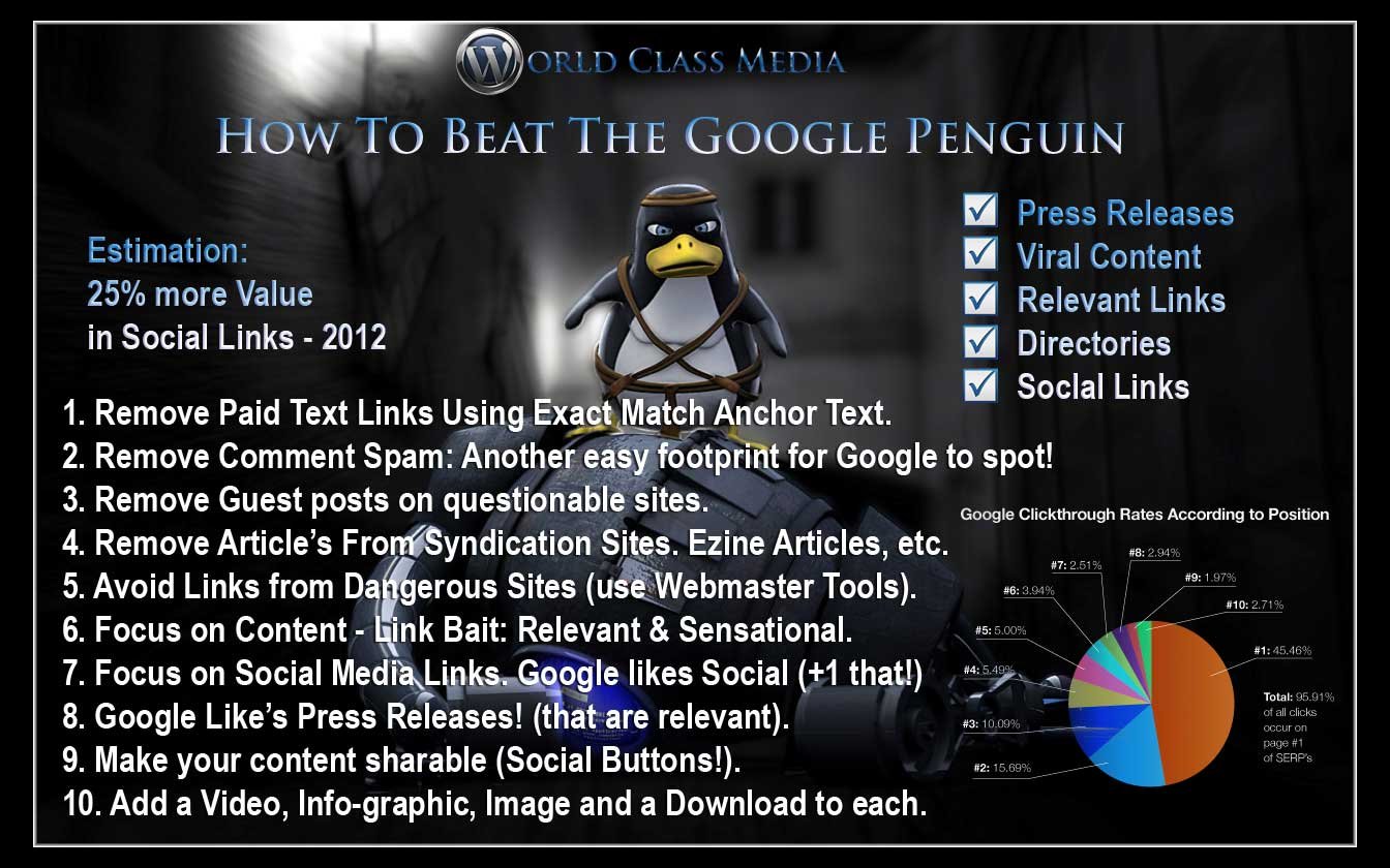 Google Penguin Info Graphic