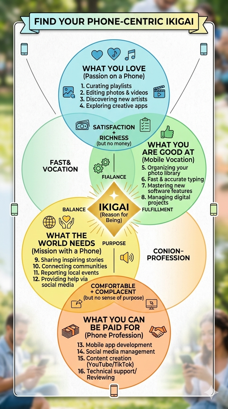 Ikigai Info-Graphic Mobile Phones